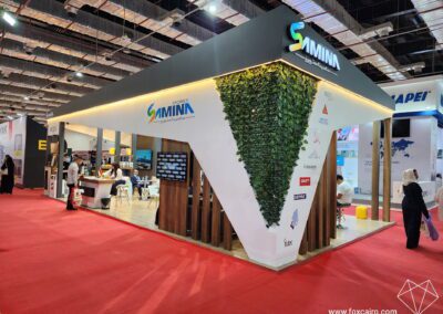 Samina Stores exhibition booth