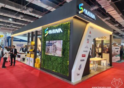 Samina Stores exhibition booth